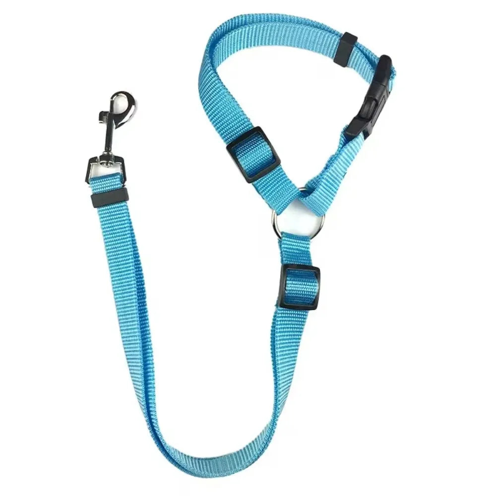 2-in-1 Dog Car Safety Belt and Leash