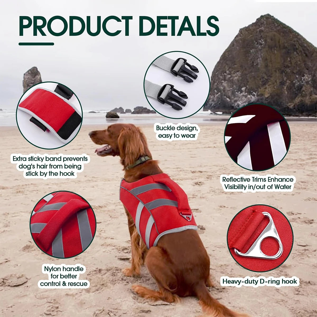 Reflective Dog Life Jacket