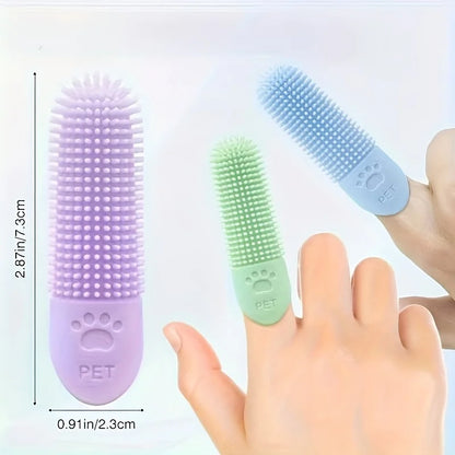 360 Silicone Pet Finger Toothbrush