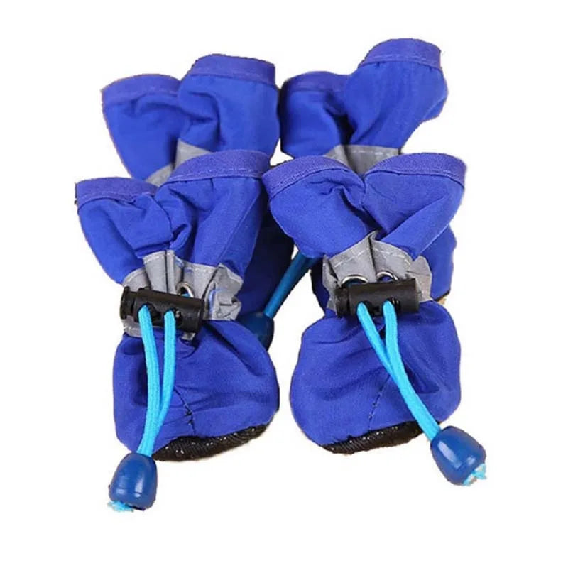 4-Pack Anti-Slip Dog Snow Boots