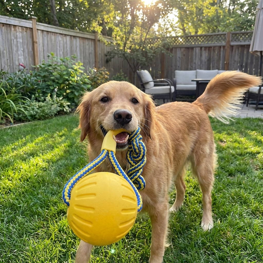 4-Pack EVA Dog Toy Set