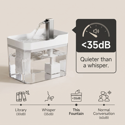 Pawvera Filtered Cat Water Fountain