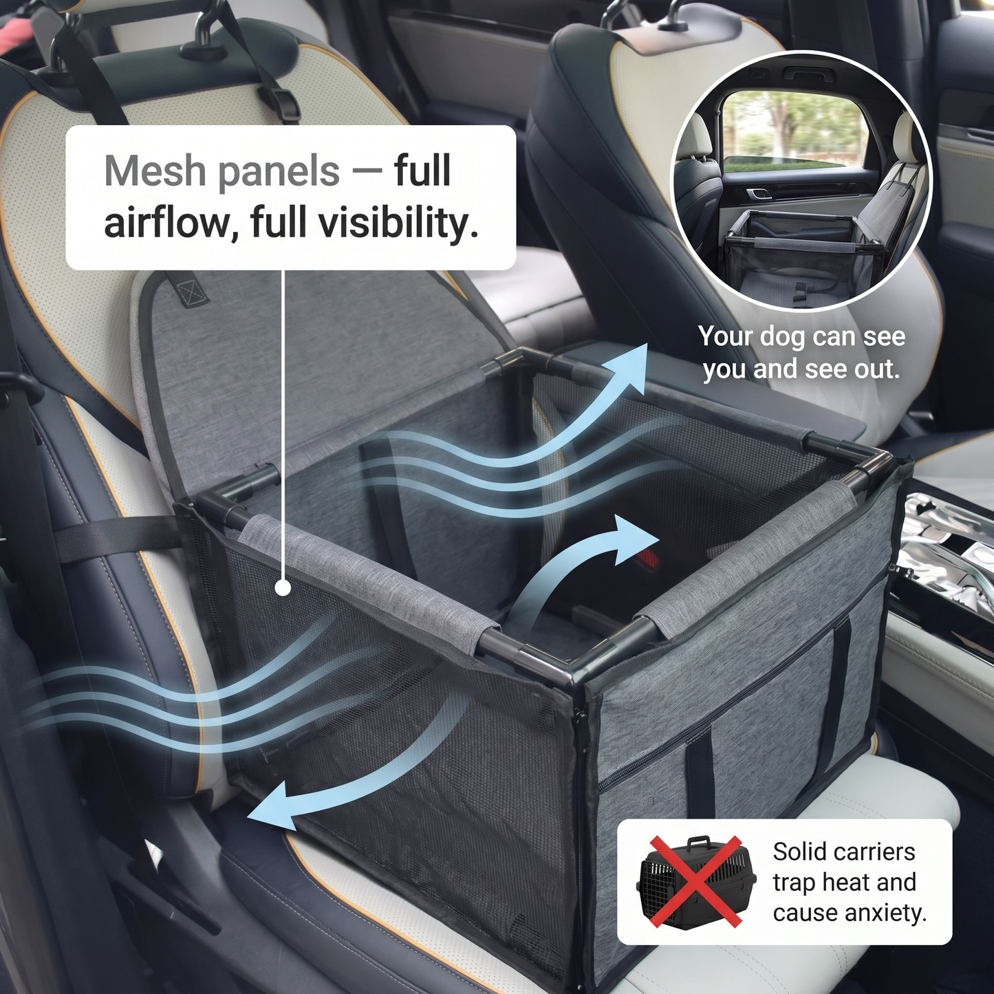 Pawvera Dog Car Seat