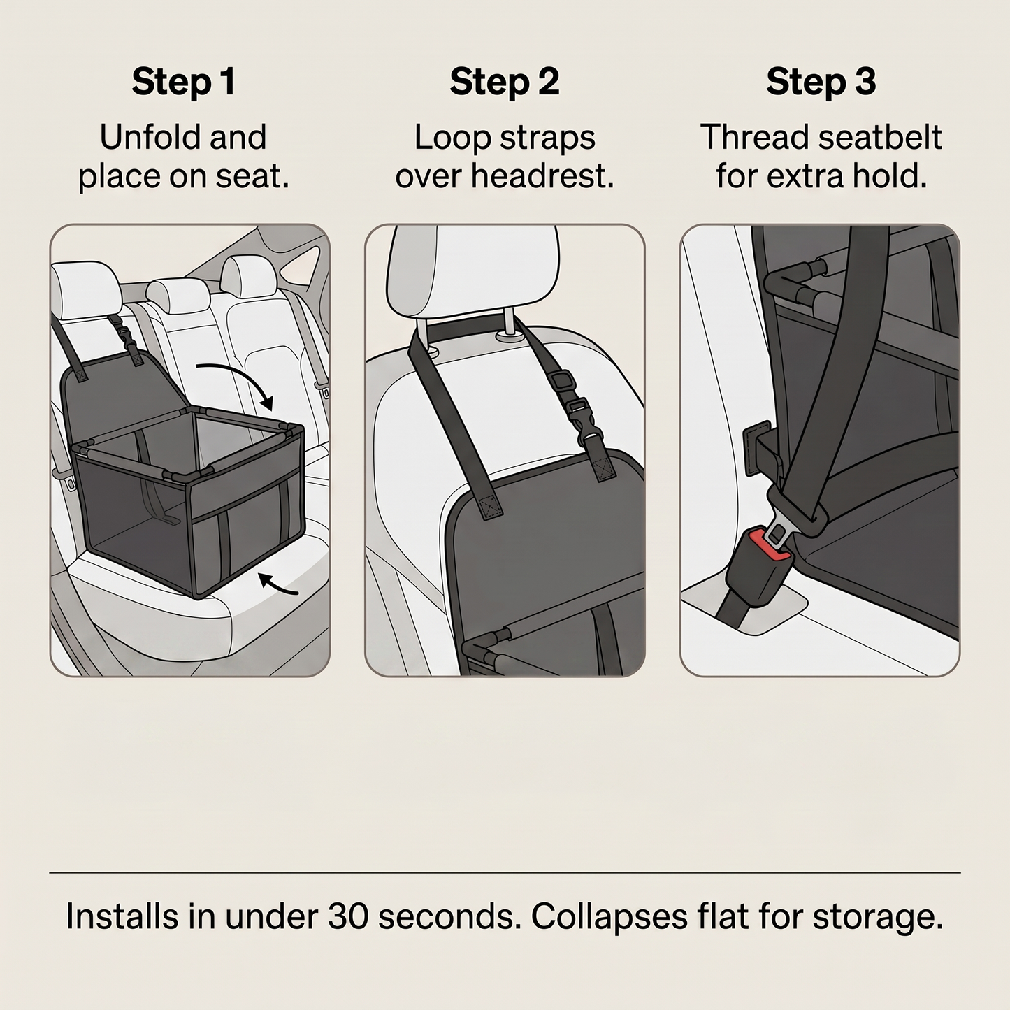 Pawvera Dog Car Seat