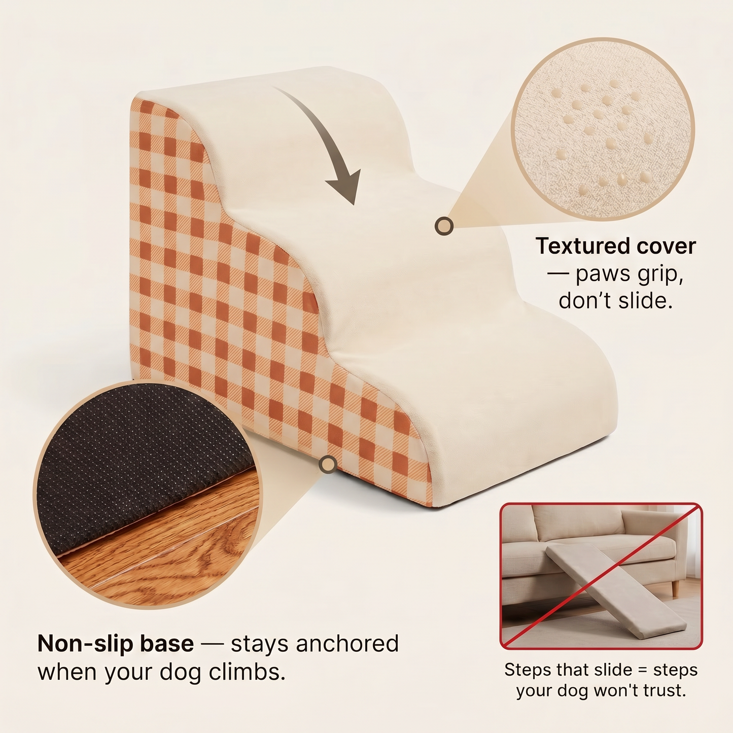 Pawvera Foam Dog Stairs