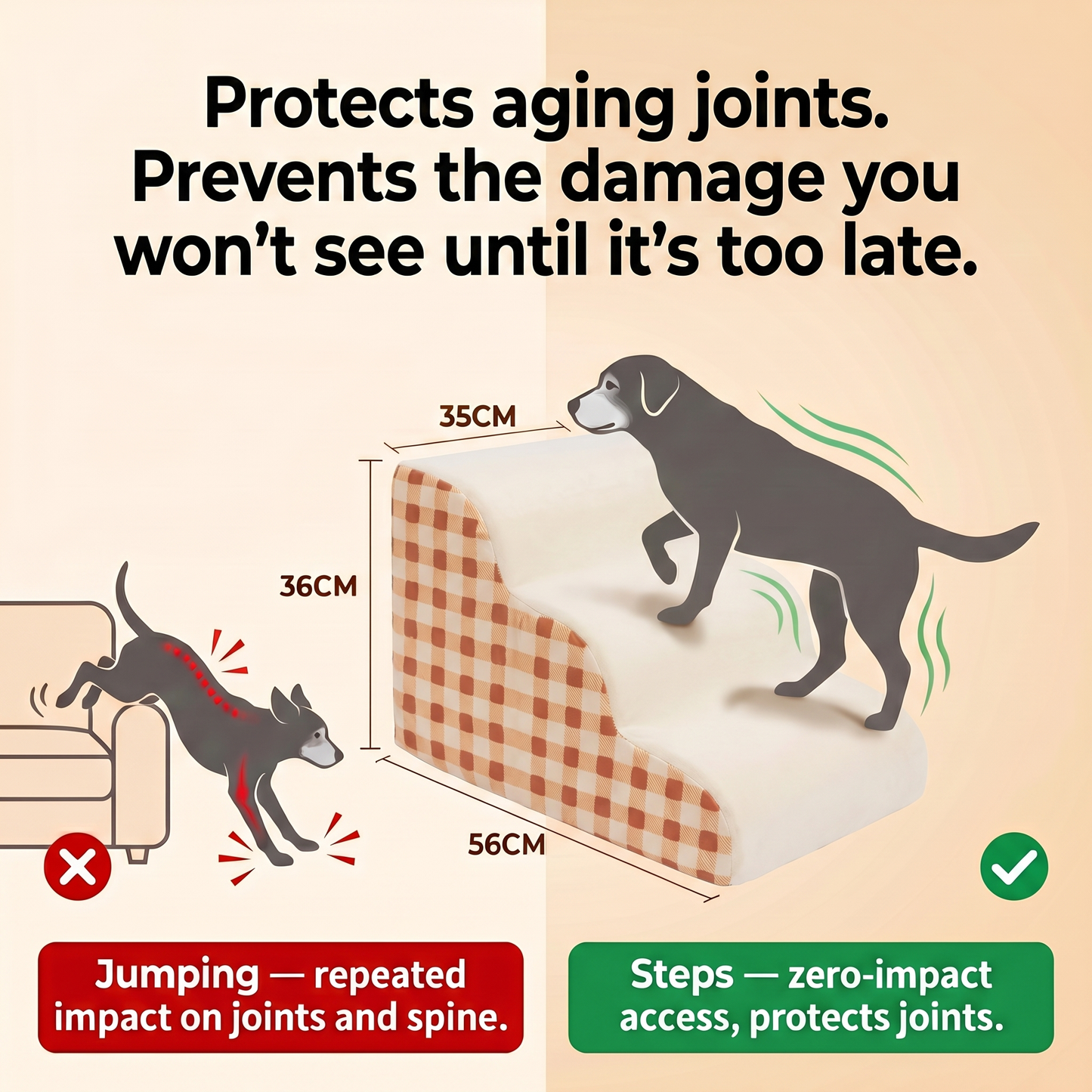 Pawvera Foam Dog Stairs