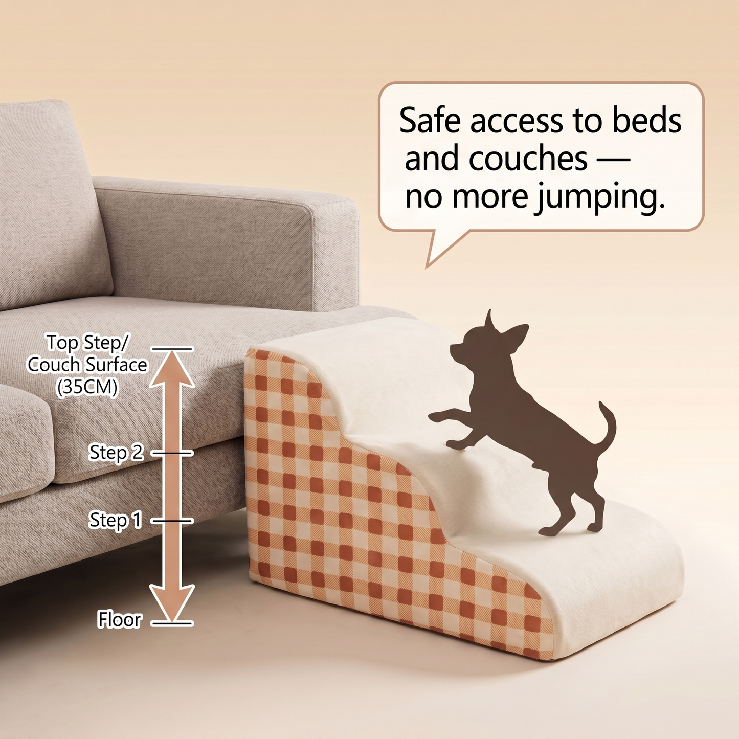 Pawvera Foam Dog Stairs