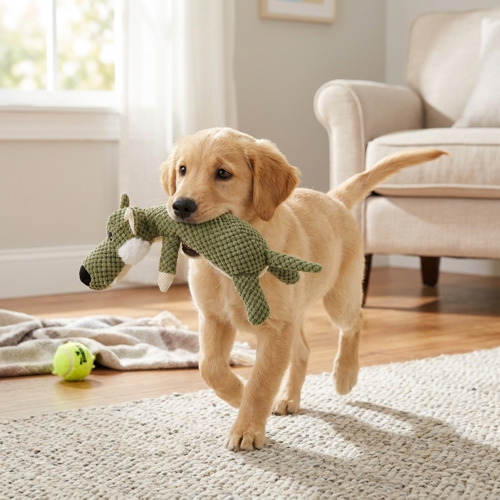 Bite-Resistant Squeaky Plush lifestyle