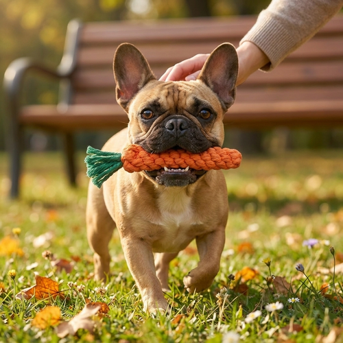 Hand-Woven Cotton Dental Chew lifestyle