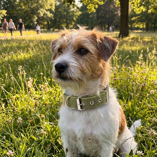 All-Season Nylon Dog Collar lifestyle