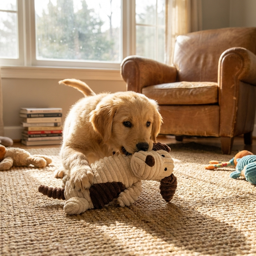 Reinforced Corduroy Plush Companion lifestyle
