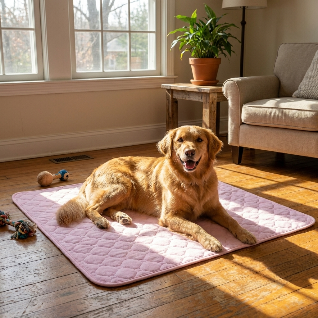 Reusable Waterproof Dog Pad lifestyle