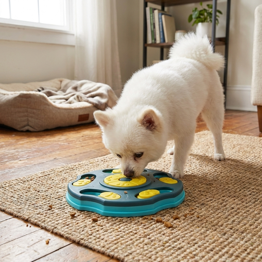 Interactive Puzzle Feeder Toy lifestyle