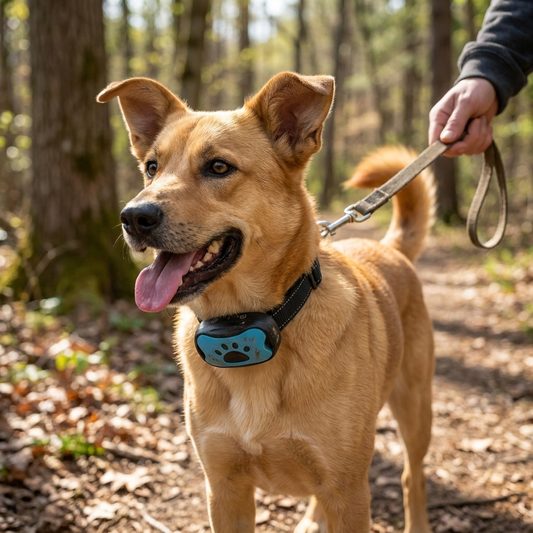 Anti-Bark Adjustable Training Collar lifestyle