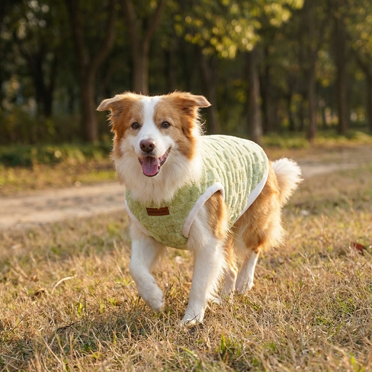 Flannel Dog Sweater lifestyle