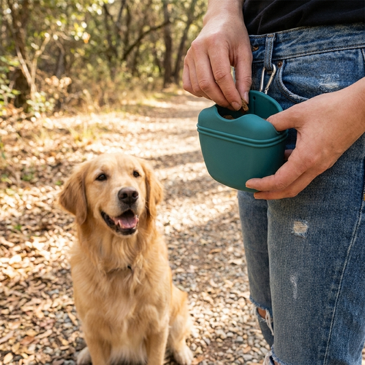 Silicone Treat Pouch lifestyle