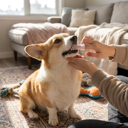 Finger Toothbrush lifestyle