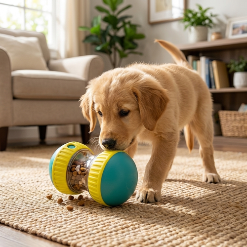 Treat-Dispensing Tumbler Toy lifestyle