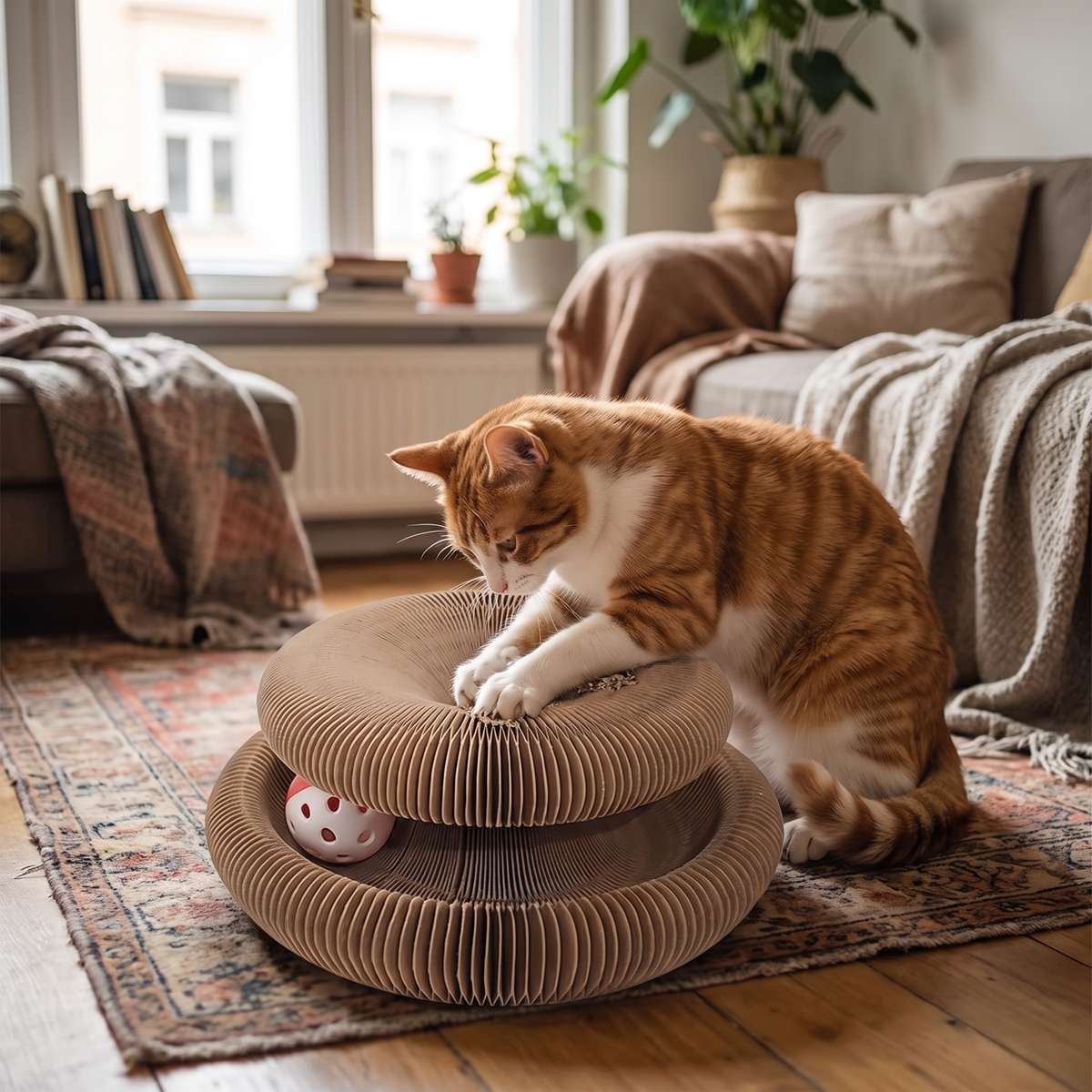 Foldable Cat Scratcher lifestyle