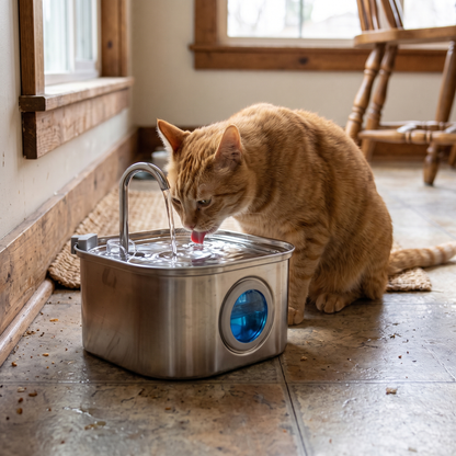 Steel Water Fountain lifestyle