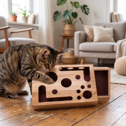 Wooden Cat Maze lifestyle