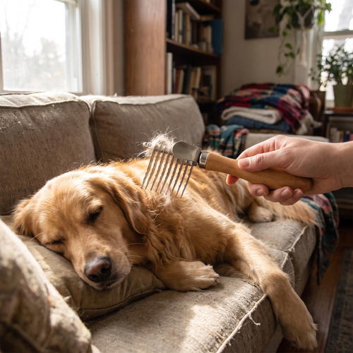 Deshedding Comb lifestyle