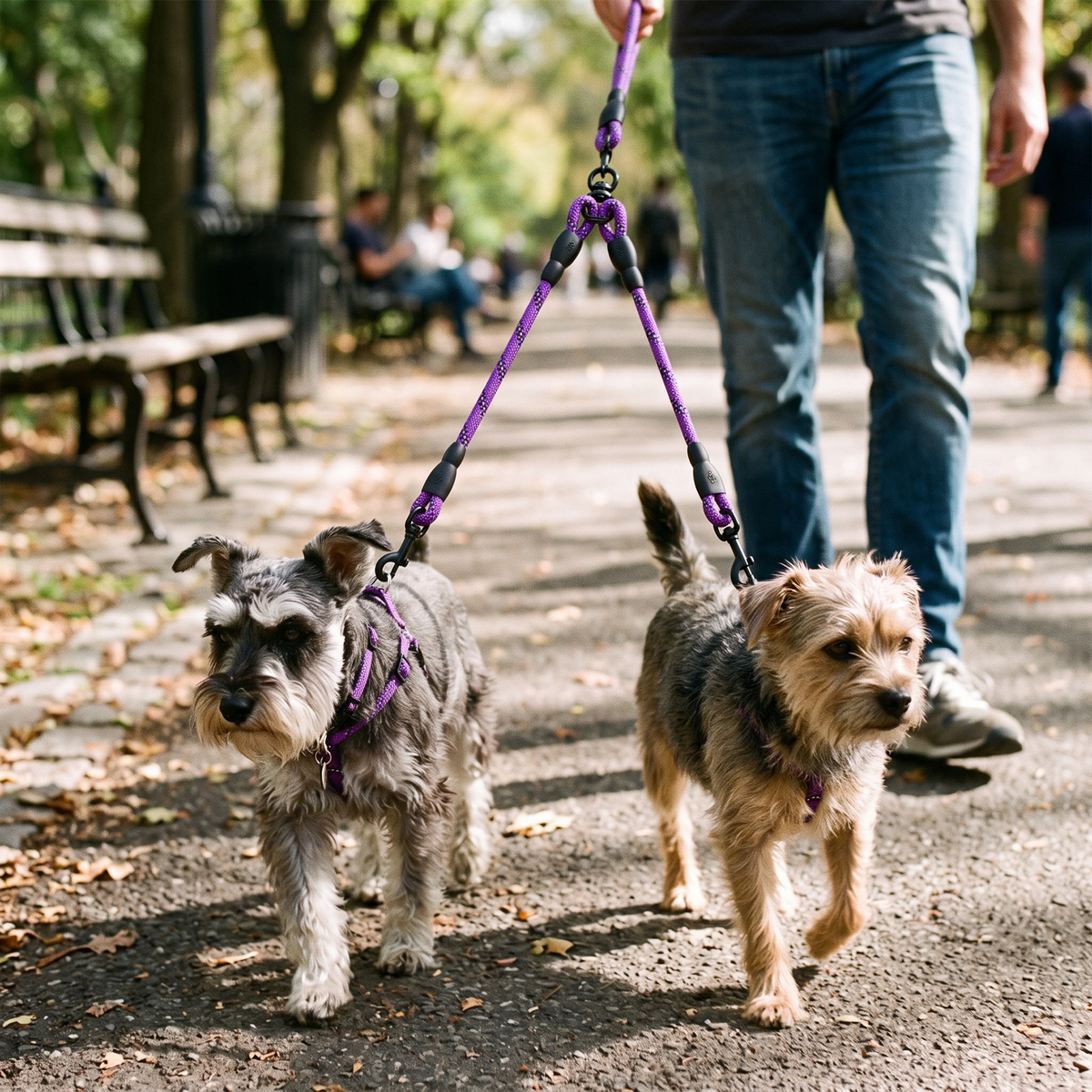Dual Dog Leash lifestyle