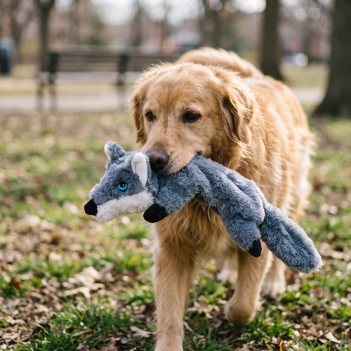 Plush Animal Chew Toy lifestyle