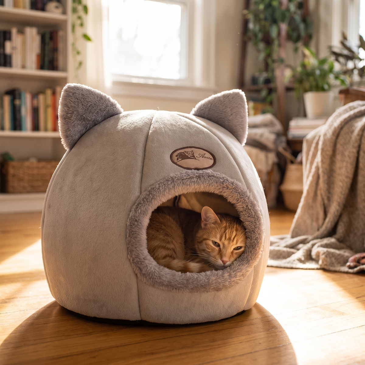 Deep Sleep Cat Cave Bed lifestyle