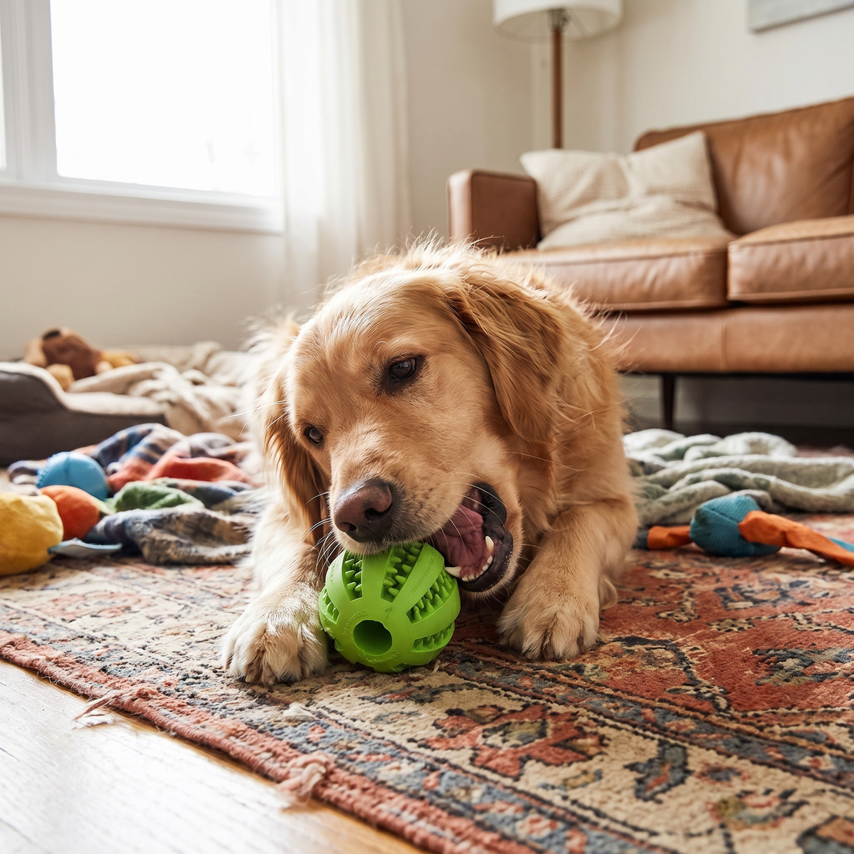 Bite-Resistant Treat Ball lifestyle