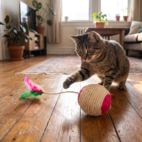 Sisal Scratch Ball lifestyle