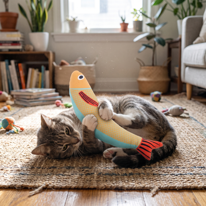 Fish Catnip Toy lifestyle