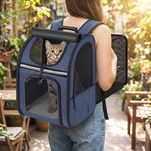Expandable Cat Backpack lifestyle