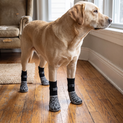 Anti-Slip Grip Dog Socks lifestyle