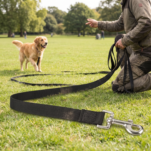 Long Nylon Training Leash lifestyle