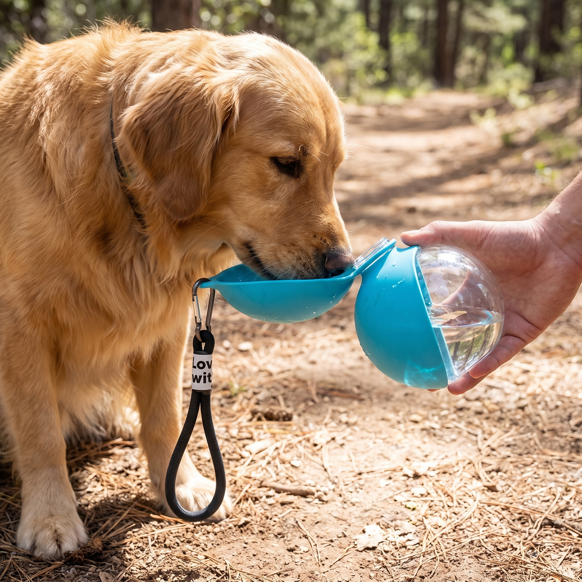 Foldable Travel Pet Water Bowl lifestyle