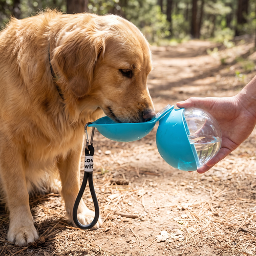 Foldable Travel Pet Water Bowl lifestyle