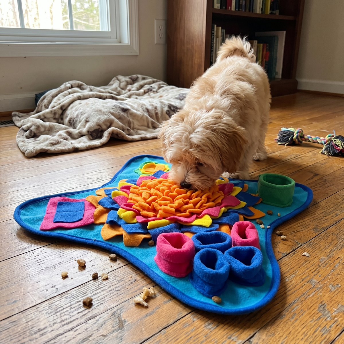 Snuffle Mat Foraging Feeder lifestyle