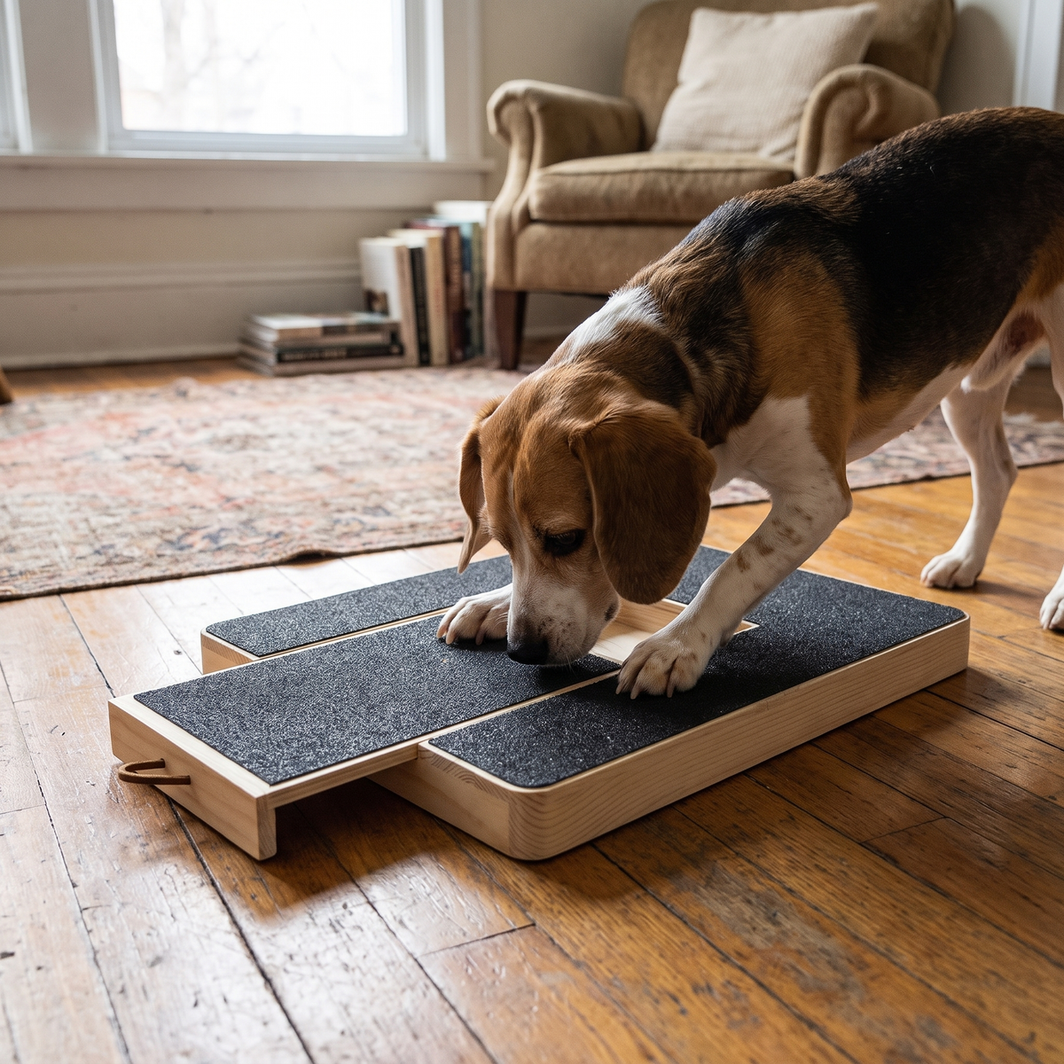 Wooden Pet Scratching Board lifestyle