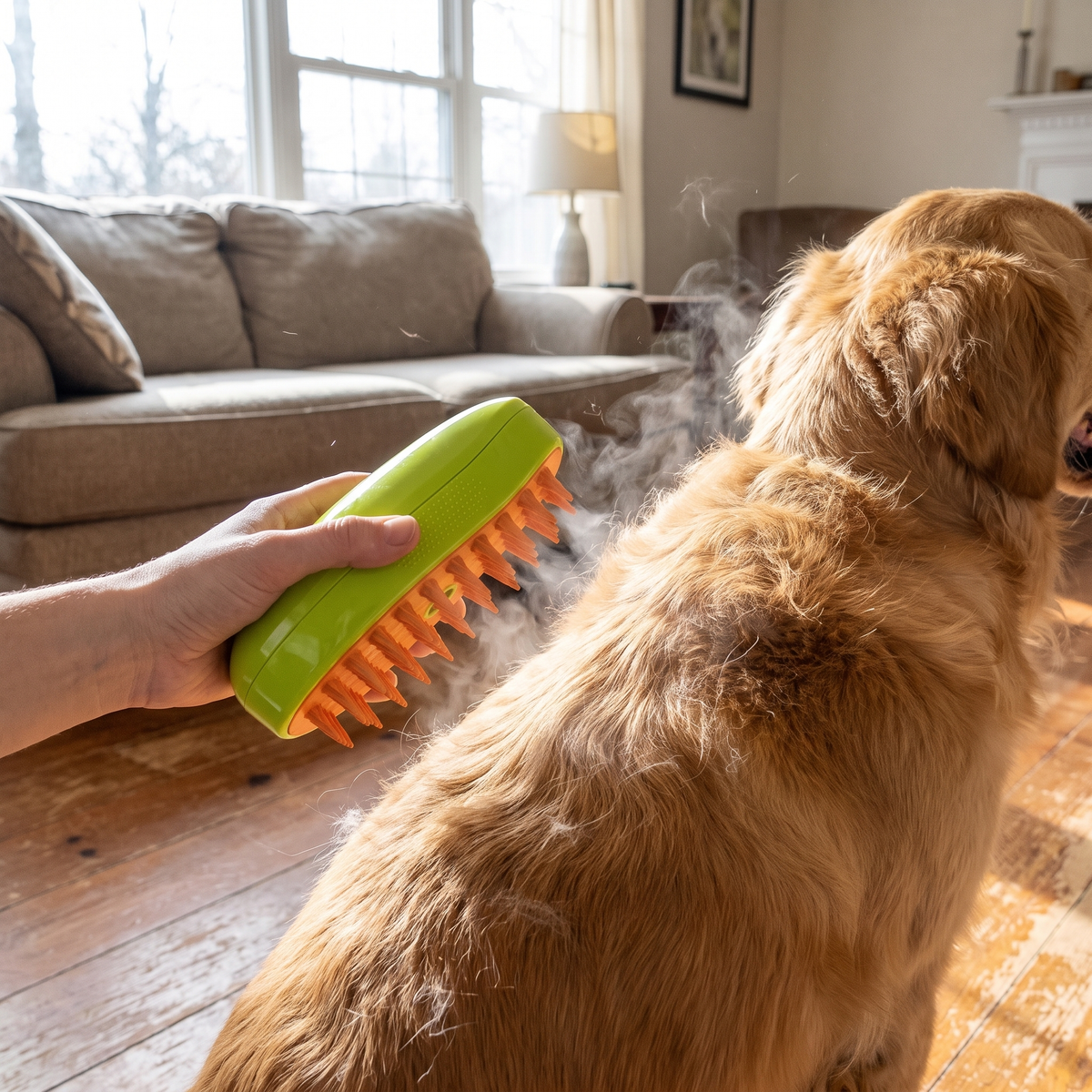 Cat Dog Steamy Brush lifestyle