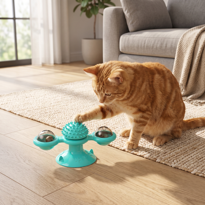 Windmill Turntable Cat Toy
