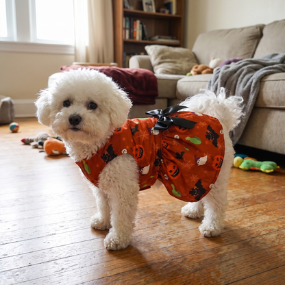 Pumpkin pet skirt lifestyle