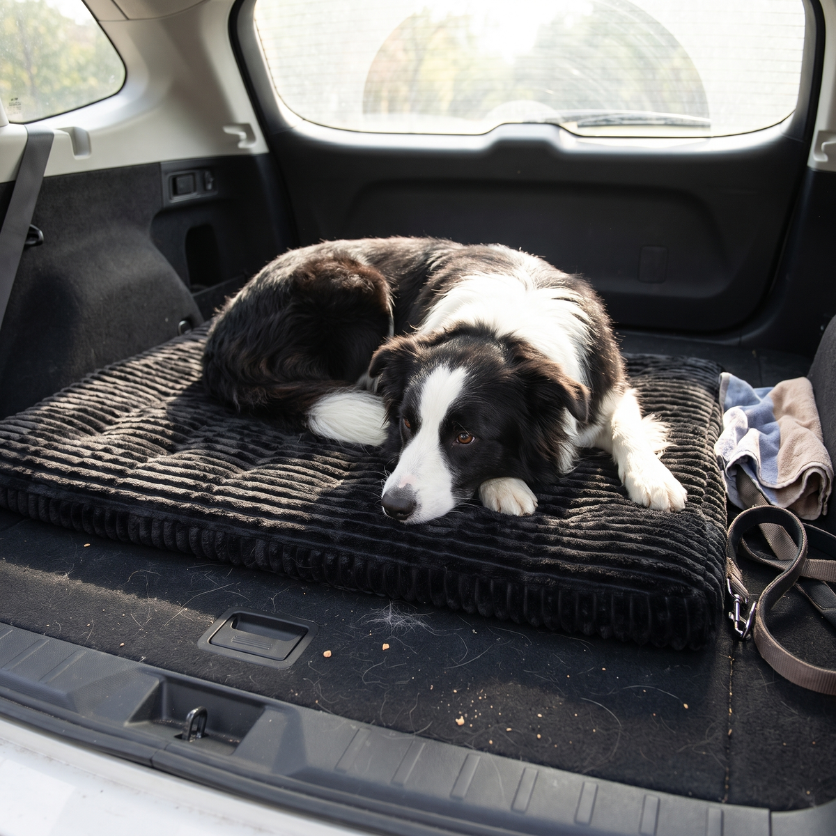 Cooling Striped Car Dog Bed Mat