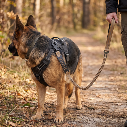 Bungee dog leash with seatbelt lifestyle
