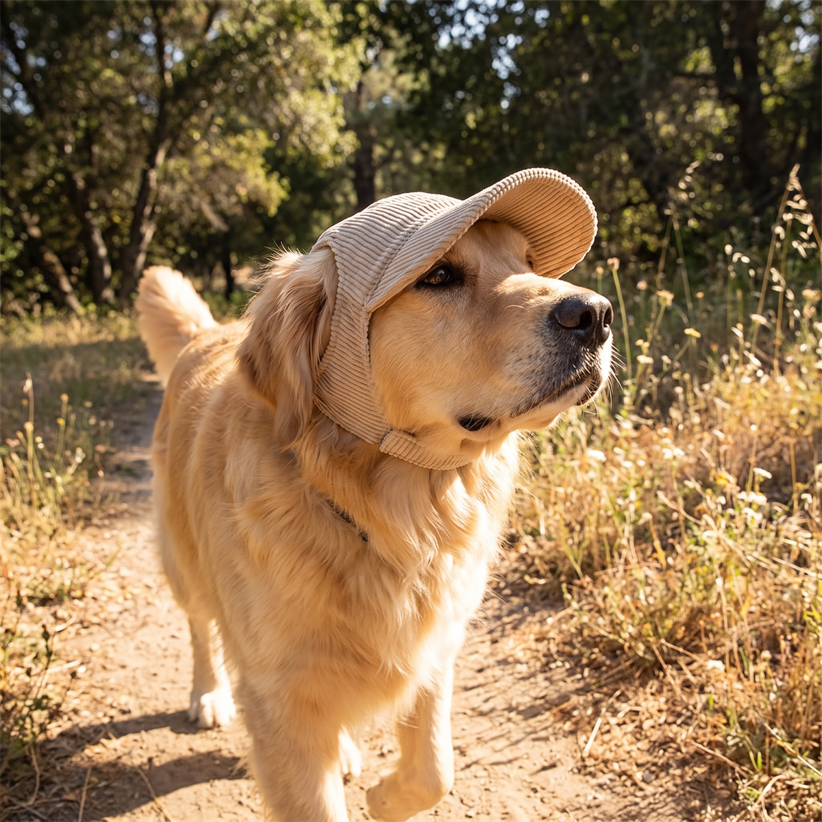 Dog baseball sun hat lifestyle