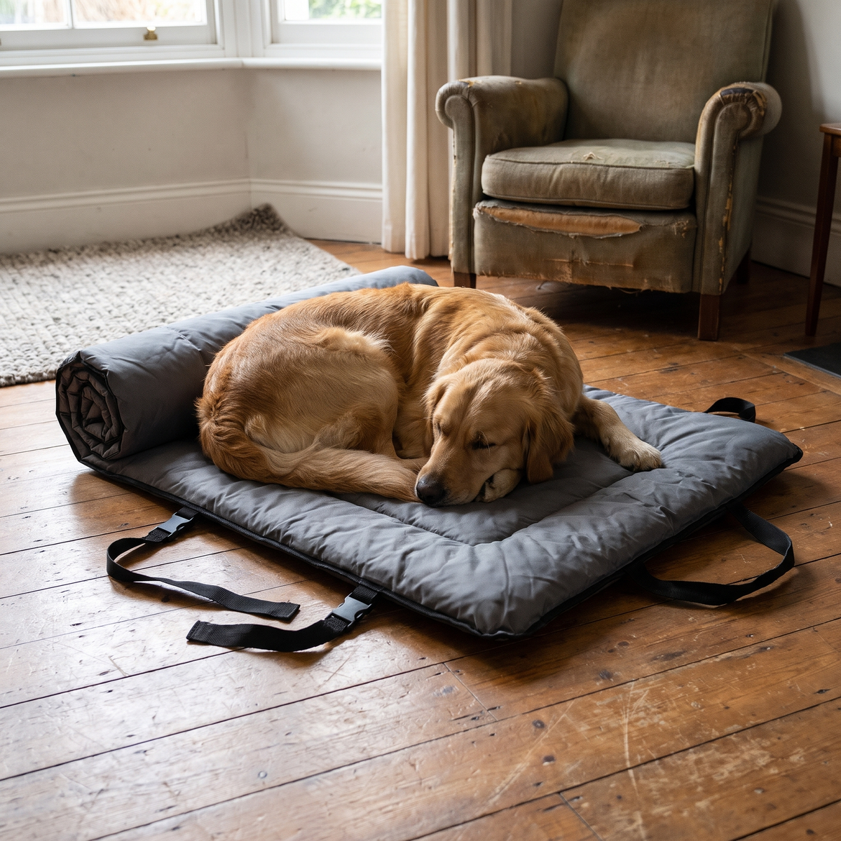 Waterproof anti-slip pet bed cushion lifestyle